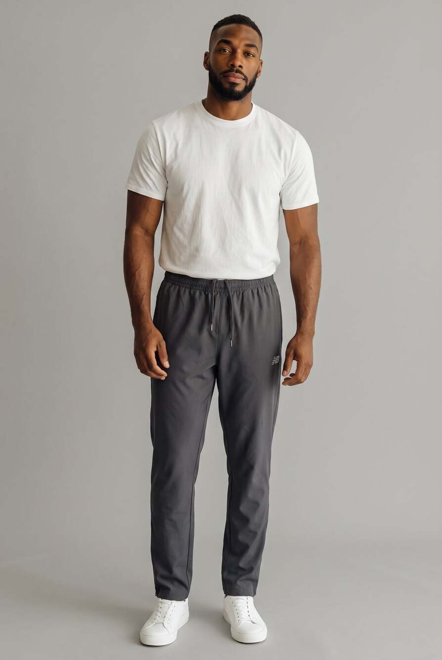 New Balance Men's Woven Zip Pocket Jogger Pants Grey
Size (Large)